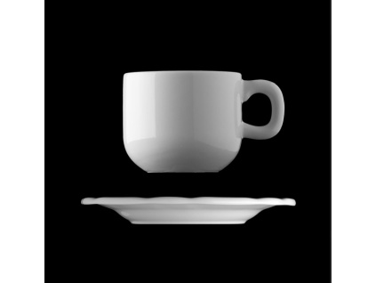 Šálek s podšálkem 310 ml, český porcelán, Benedikt, G. Benedikt