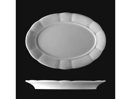 Mísa oválná 36 cm, český porcelán, Benedikt, G. Benedikt