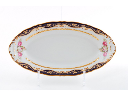 kobalt růže mísa oválná 39