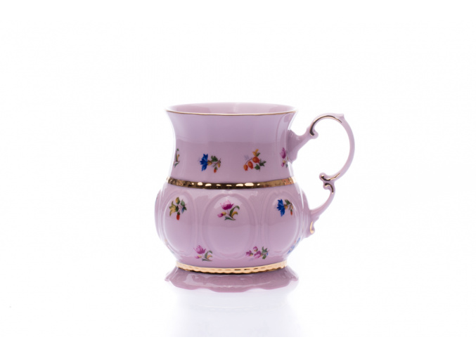 porcelánový hrnek Sonáta 350 ml růžový porcelán Leander