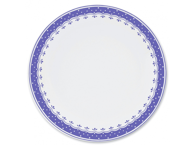 HyggeLine, talíř mělký, 26 cm, modrá, Leander, český porcelán