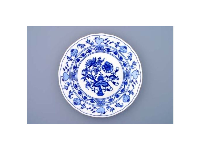 Cibulák, talíř mělký 26 cm, Český porcelán Dubí