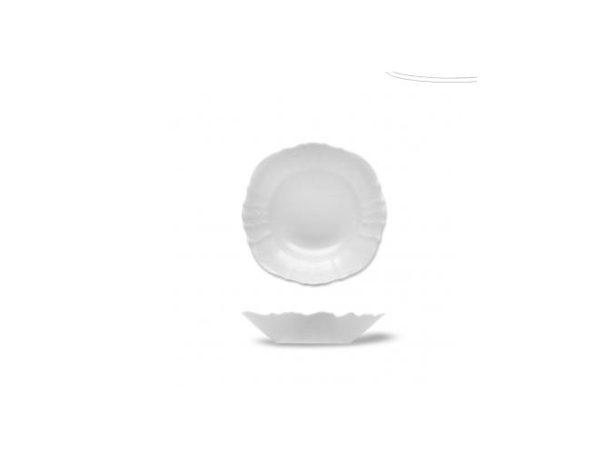 miska Bernadotte bily 13 cm cesky porcelan