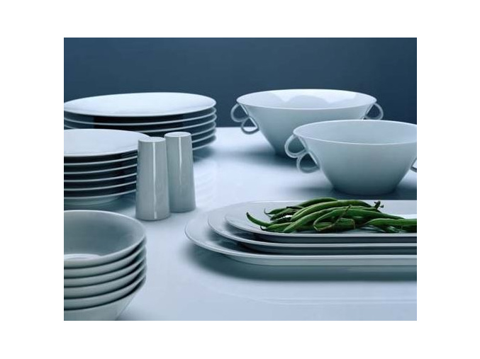 Bohemia White, jídelní souprava, bílá, Český porcelán Dubí