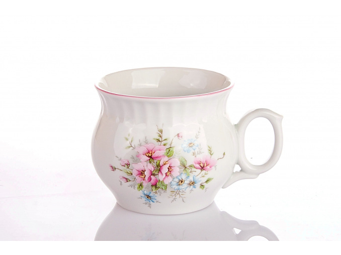 hrnek darume jemne kvety cesky porcelan porcelanovy svet