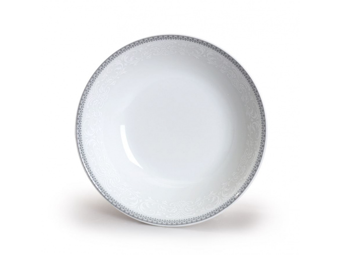 porcelánová miska 19 cm šedá krajka český porcelán thun