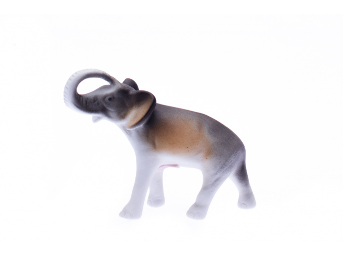 Porcelánová figurka, slon, Royal Dux, 11 cm