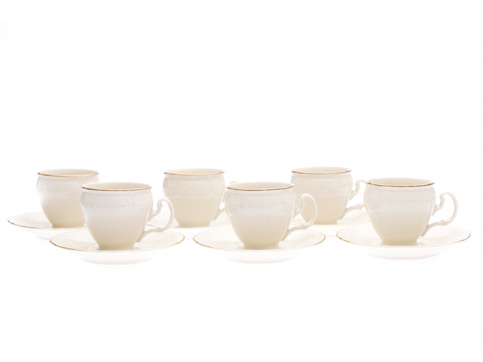 salky na kavu Bernadotte zlata linka thun porcelanovy svet