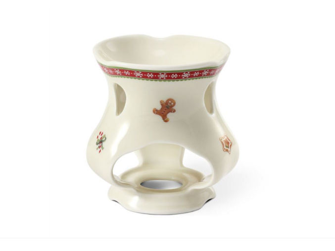 aromalampa, porcelán, vánoce, perníčky, Leander, 17 cm