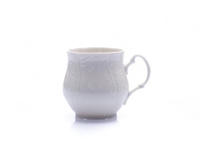 Hrnek Jonáš, 310 ml, český porcelán, Bernadotte, bílý, Thun