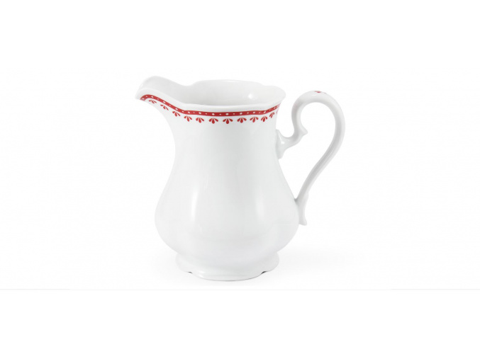 Mlékovka, 1 l, český porcelán, Hyggeline, červená, Leander2