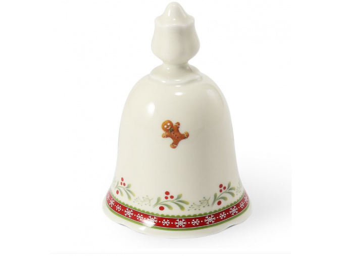 Zvonek, 10,5 cm, perníčky, český porcelán, Leander