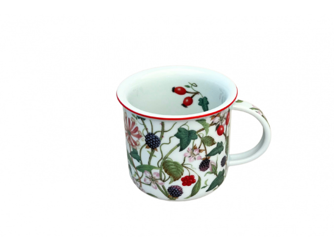 Hrnek Tina, 250 ml, šípek a ostružina, porcelán Dubí