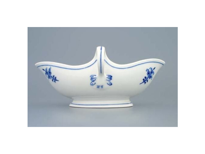 Omáčník oválný bez podstavce  0,55 l,  cibulák, Český porcelán