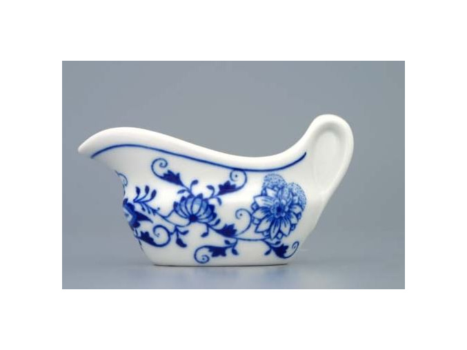 Omáčník oválný bez podstavce s uchem  0,05 l,  cibulák, Český porcelán