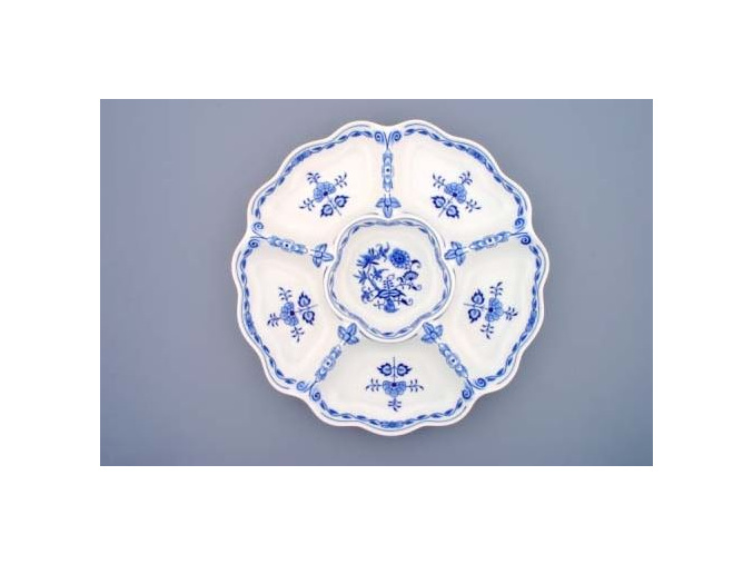 Mísa šestidílná  35 cm,  cibulák,Český porcelán
