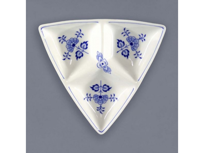 Miska Trina třídílná malá 20,5 cm,  cibulák, Český porcelán