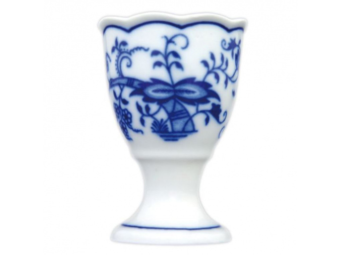 Kalíšek na vejce bez podstavce 7,5 cm, cibulák, Český porcelán