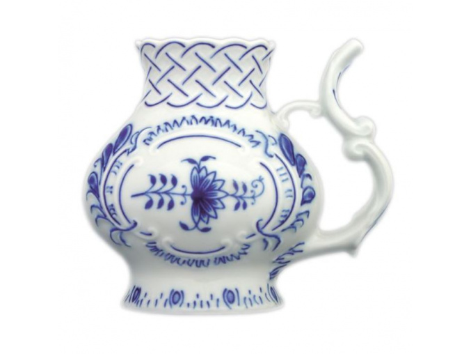 Pohárek lázeňský reliéfní 12 cm, cibulák, Český porcelán