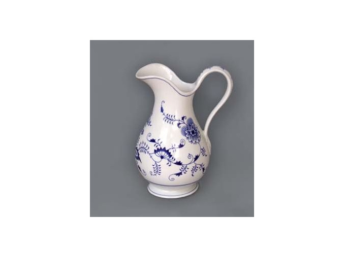 Hygienická souprava - džbán  35 cm,  cibulák, Český porcelán