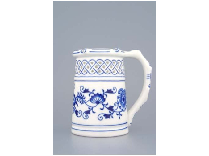 Korbel prolamovaný  0,40 l, cibulák, Český porcelán