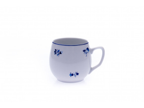 Hrnek Baňák, 300 ml, Český porcelán Dubí, modrá házenka