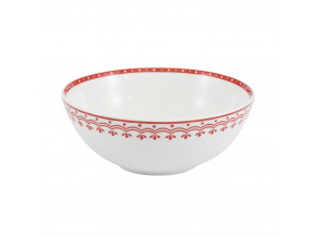 HyggeLine, miska, 16 cm, červená, Leander, český porcelán