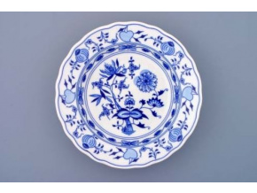 Cibulák, talíř hluboký 21 cm, Český porcelán Dubí