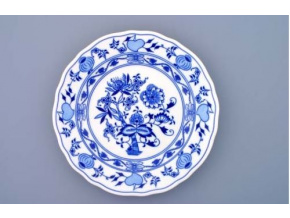 Cibulák, talíř mělký 24 cm, Český porcelán Dubí