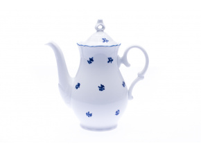 porcelánová konvice vysoká, modrá házenka, 1,2 l, Thun RZ