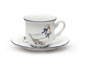 sálek a podšálek 160 ml český porcelán husy thun