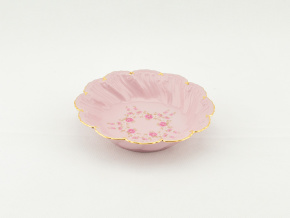 Miska Felicie 13,5 cm, kytičky, růžový porcelán, Leander