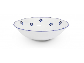 Mísa kompotová, 23 cm, český porcelán, Modrohrátky, Leander
