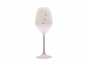 Bílé sklenice na víno, 360 ml, Swarovski Elements, (2 ks)