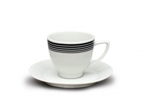 šálky na espresso, 90 ml, kružnice, český porcelán, Thun