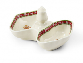 Slánka dvoudílná, 12 cm, perníčky, český porcelán, Leander