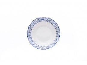 Rose, miska kompotová, porcelán, modrá stuha, 13 cm, Thun
