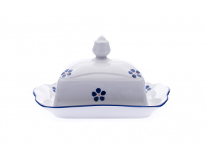 Máslenka 250 g, porcelán, Mary Anne, Modrohrátky, Leander