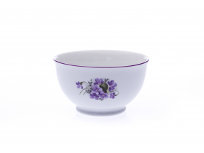 Miska s vyšší stěnou, 14 cm, fialky, porcelán Dubí