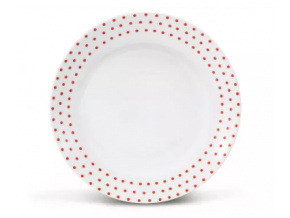 Mělký talíř, BeFree, červený, porcelán Leander
