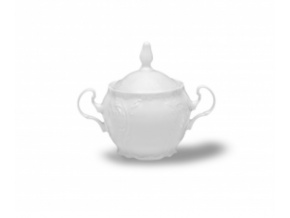 Porcelánová cukřenka Bernadotte, český porcelán, bílá, 250 ml, Thun 1794