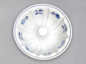 Bábovka velká  1,8 l, cibulák, Český porcelán