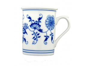 Kalíšek toaletní s ouškem 0,25 l, cibulák, Český porcelán