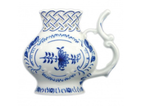 Pohárek lázeňský prolamovaný 12 cm, cibulák, Český porcelán