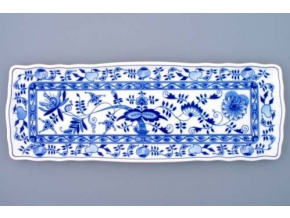 Podnos čtyřhranný  45 x 16 cm, cibulák, Český porcelán