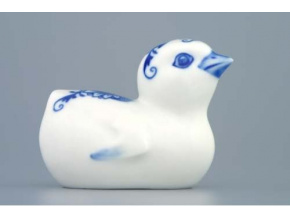 Kuřátko 8 cm, cibulák, Český porcelán