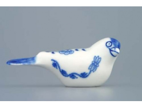 Ptáček 1 - dlouhý 4,5 x 13 cm, cibulák, Český porcelán