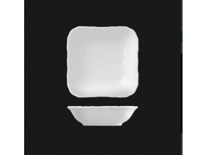 Miska kompotová čtyřhranná 13 cm, bílý porcelán, Verona, G. Benedikt