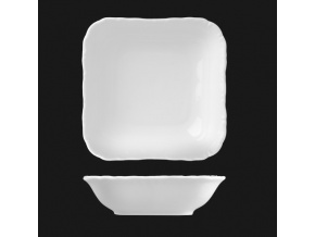 Mísa čtyřhranná 24 cm, bílý porcelán, Verona, G. Benedikt