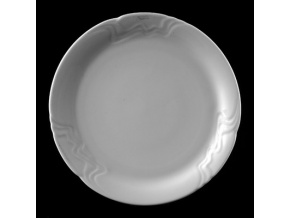 Talíř mělký 27 cm, bílý porcelán, Melodie, G. Benedikt